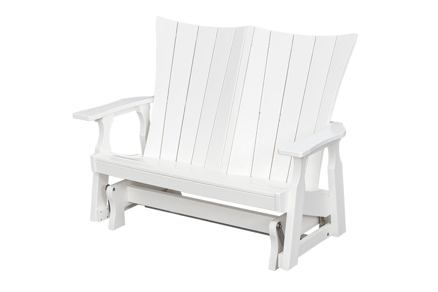 4' Glider Cape May Wicker