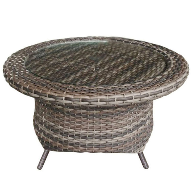 Edgewater 2 Swivel Rockers & Rotating Chat Table Cape May Wicker