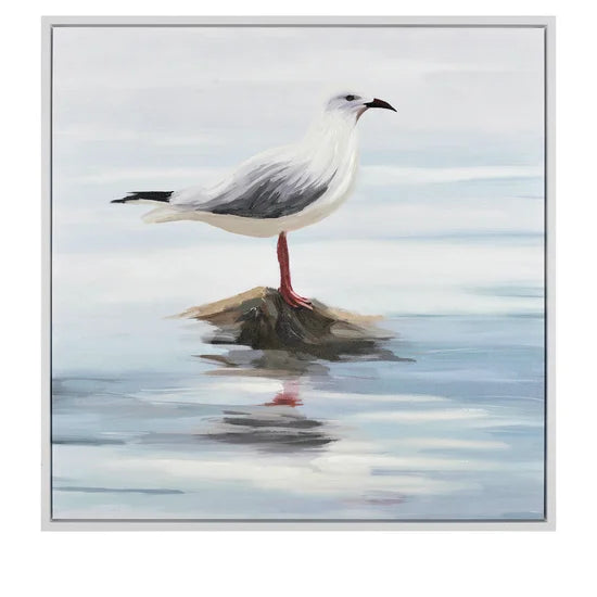 Coastal Bird Painting Cape May Wicker