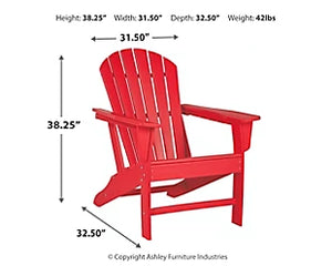 Red Poly Adirondack Chair