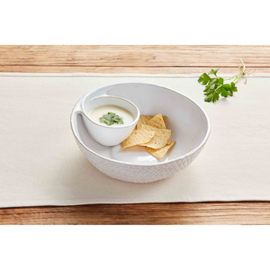 Textured Chip & Dip Bowl