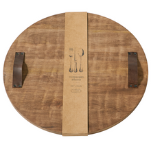 Load image into Gallery viewer, Oversized Round Wood Serving Board