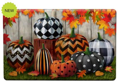 Patterned Pumpkins Comfort Mat