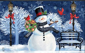 Snowman Holiday Cheer Doormat