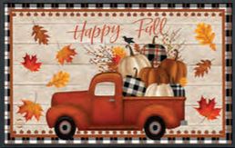 Happy Fall Pickup Truck Doormat
