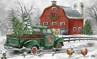 Christmas On The Farm Doormat