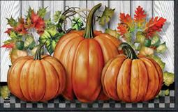 Country Pumpkins Doormat