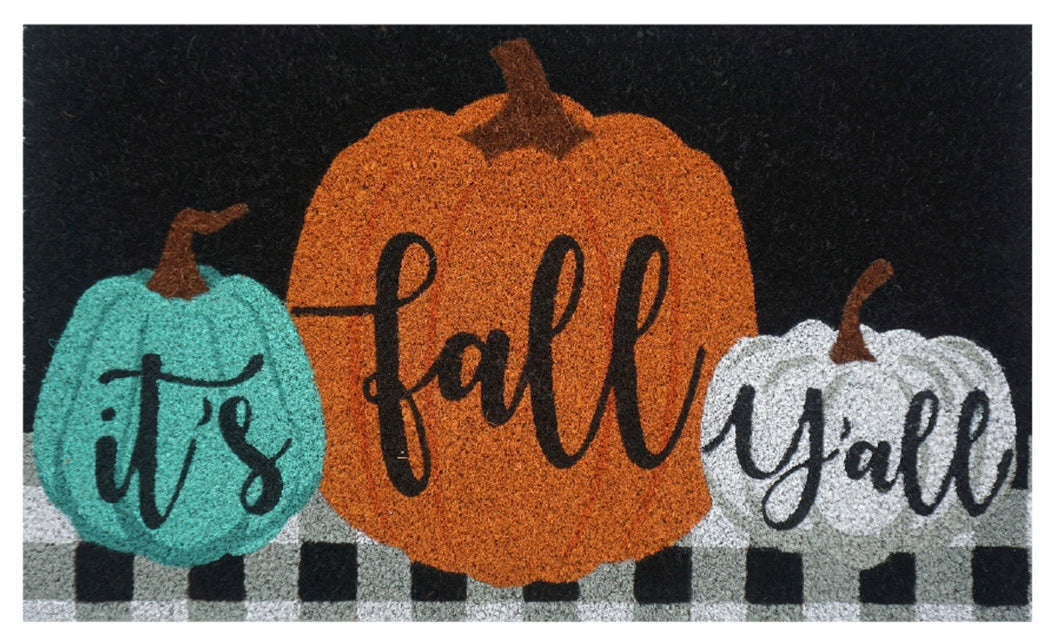 It's Fall Y'all Natural Fiber Coir Doormat