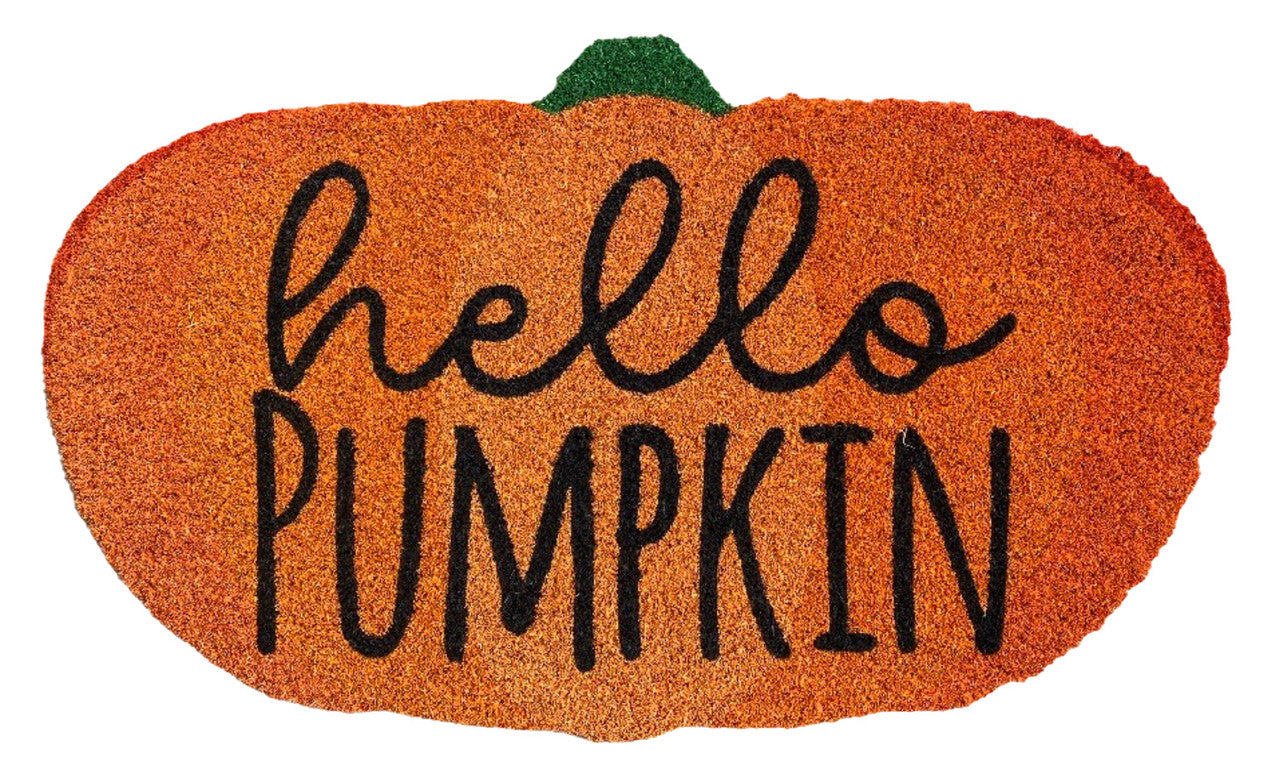 Hello Pumpkin Coir Doormat