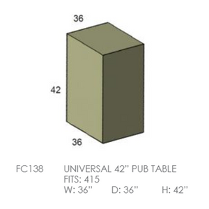 Universal 42" Pub Table