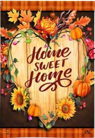 Fall Home Sweet Home House Flag