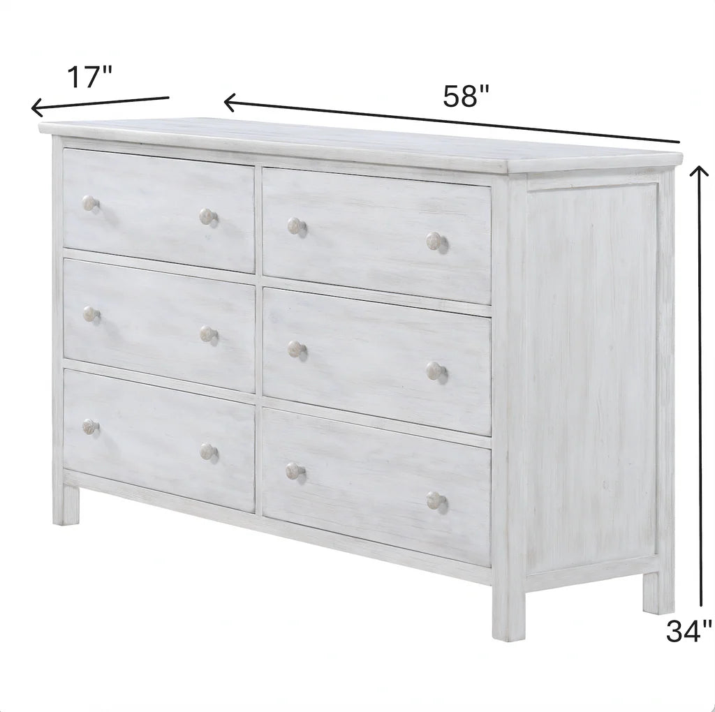 Geneva 6 Drawer Dresser