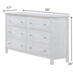 Geneva 6 Drawer Dresser