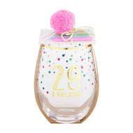 Birthday Wine Glass & Candles Sets