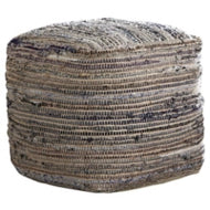 Absalom Denim Pouf