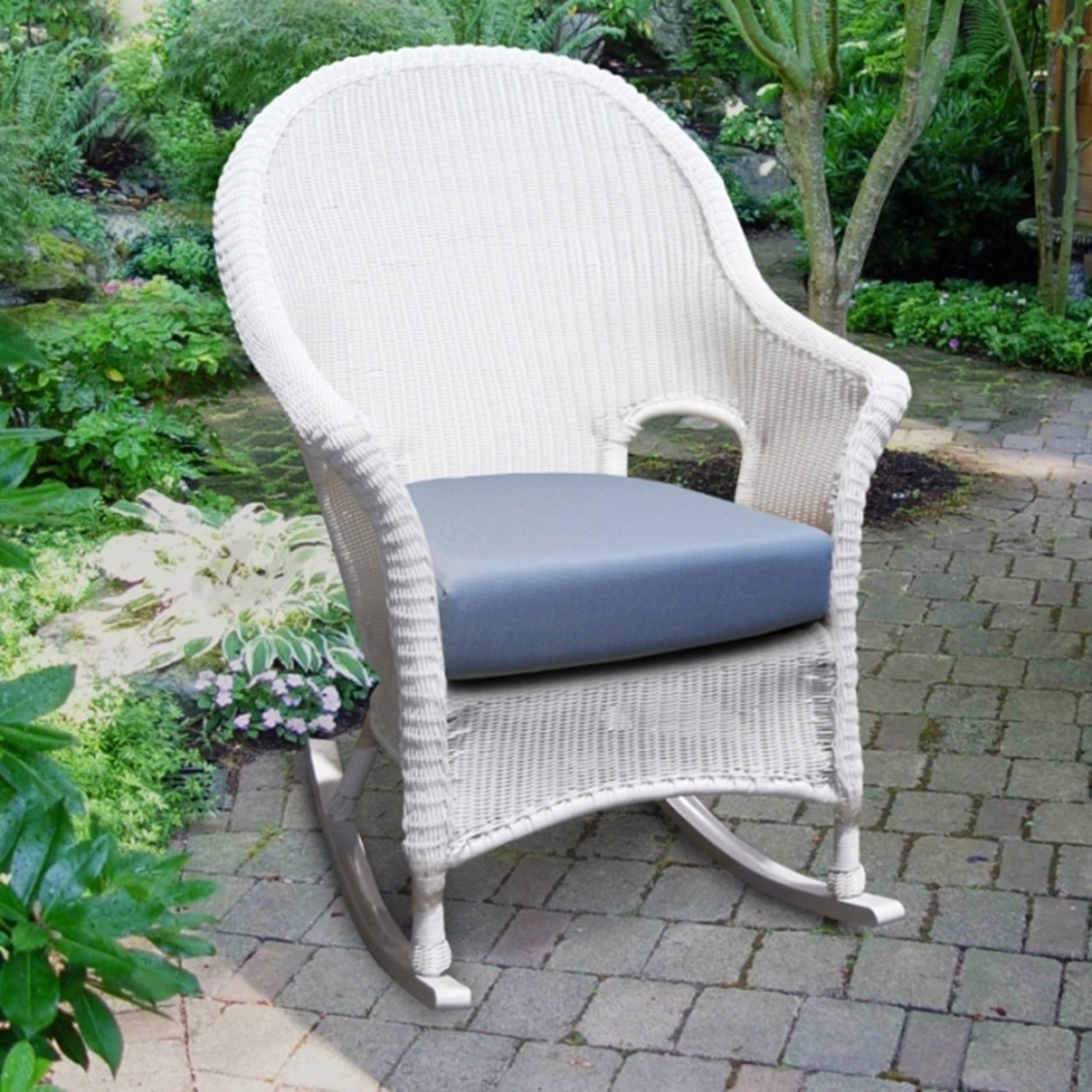 Darby High Back Rocker Cape May Wicker