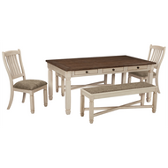 Bolanburg Dining Table Package with Bench and 2 Chairs