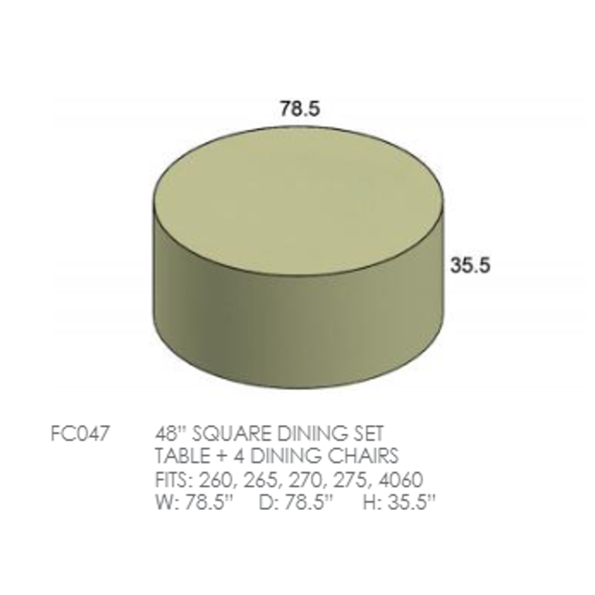 48" Square Dining Set