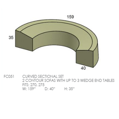 Curved Sectional Set Cover