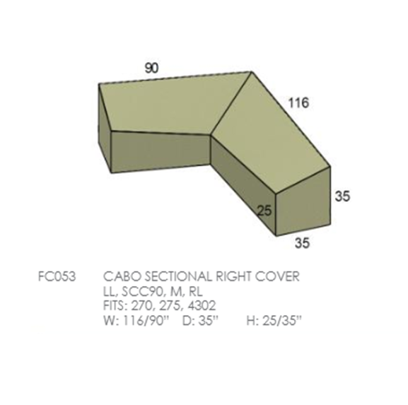 Cabo Sectional Right Cover