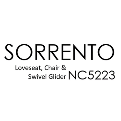 Sorrento Loveseat, Chair, & Swivel Glider