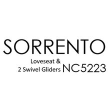 Load image into Gallery viewer, Sorrento Loveseat &amp; 2 Swivel Gliders