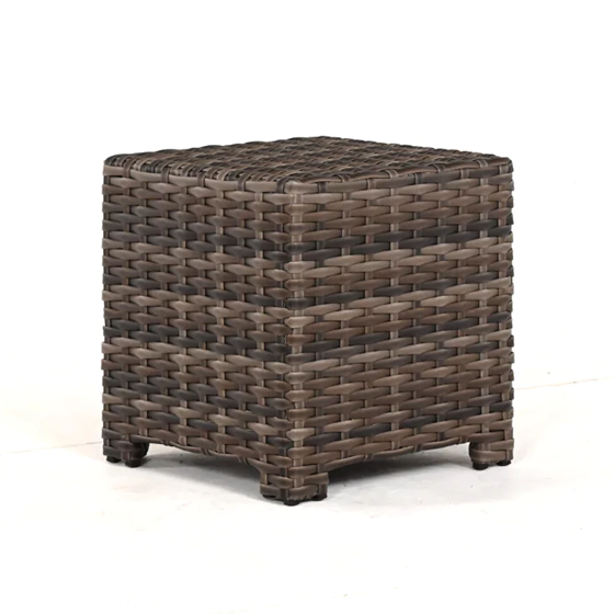 Lakeside - Square End Table w/ Glass