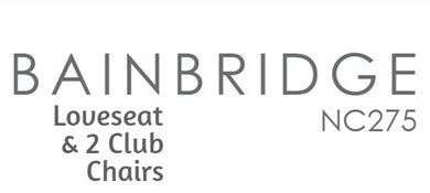 Bainbridge Loveseat and 2 Club Chairs