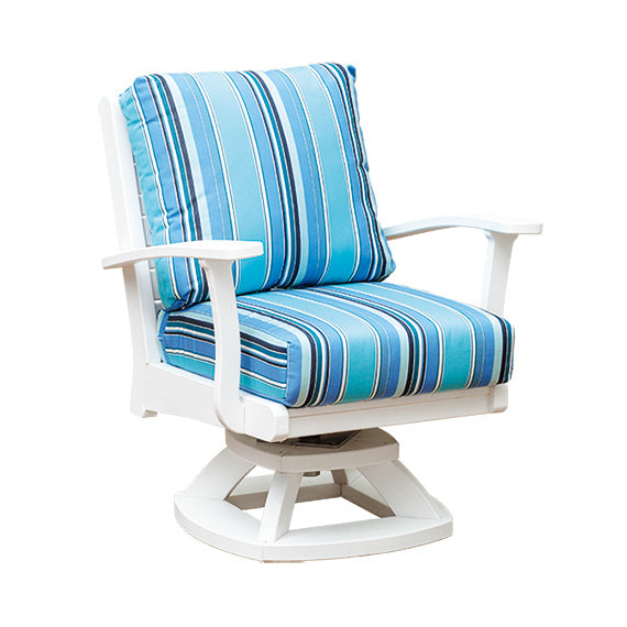 Bay Shore Collection - Swivel Rocker with Natural Finishes