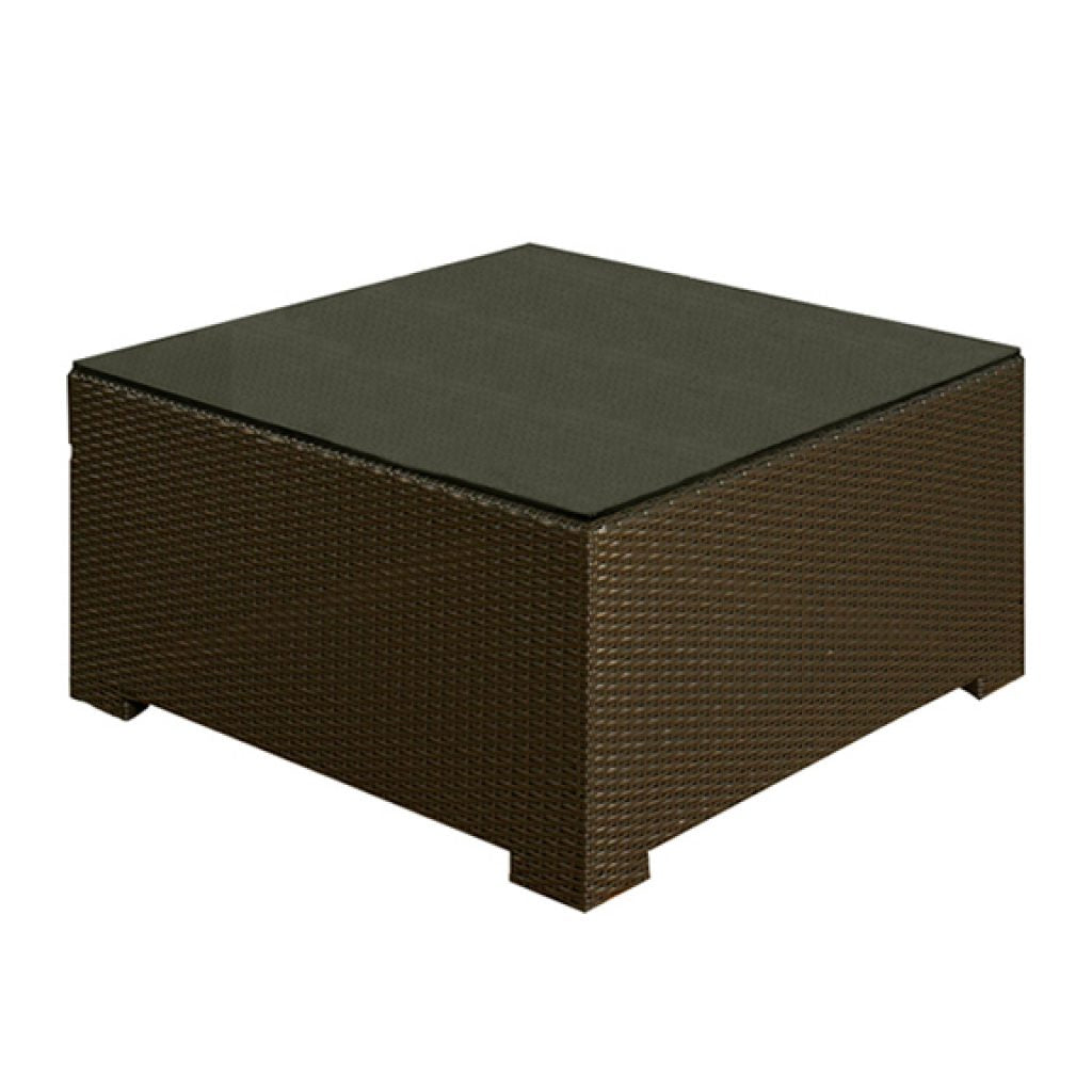 Cabo - Square Coffee Table w/ Glass