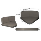 260/261 45 Sectional Cushions