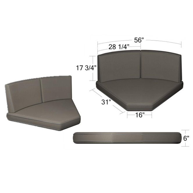 260/261 45 Sectional Cushions