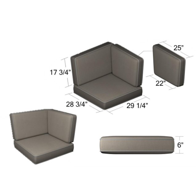 260/261 90 Sectional Cushions