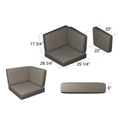 260/261 90 Sectional Cushions