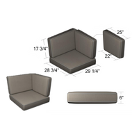260/261 90 Sectional Cushions