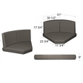270/271 45 Degree Sectional Cushions