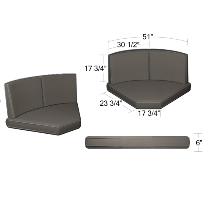 270/271 45 Degree Sectional Cushions