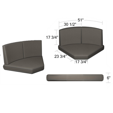 270/271 45 Degree Sectional Cushions