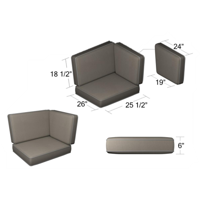 270/271 90 Sectional Cushions