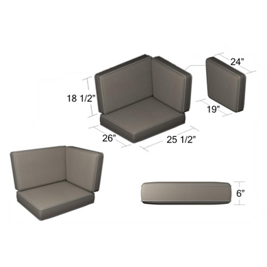 270/271 90 Sectional Cushions
