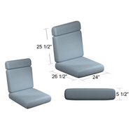 4313 Chair Cushions