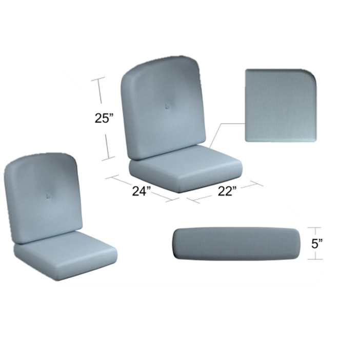 Cush5223 Loveseat Cushions