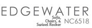 Edgewater Sofa, Swivel, and Chair