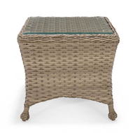 Sorrento End Table W/ Glass