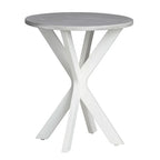 Aqua OR Grey Round Accent Table