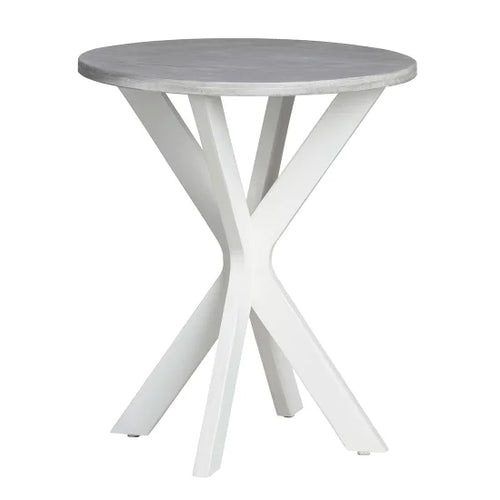 Aqua OR Grey Round Accent Table