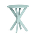 Aqua OR Grey Round Accent Table