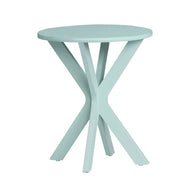 Aqua OR Grey Round Accent Table