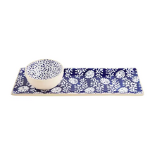 Load image into Gallery viewer, Indigo Tray &amp; Dip Set