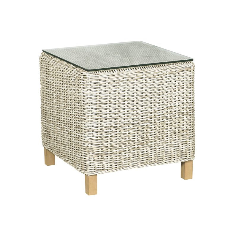 Cambria - Square End Table w/ Glass